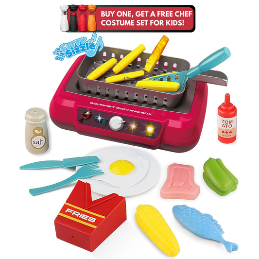 Cooking Box Toy - Kids Play Kitchen Accessories Toy Set | Buy 1, Get 1 Free Gift