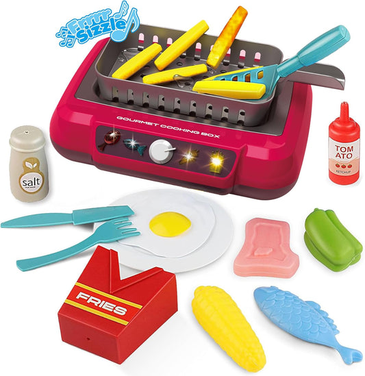 Cooking Box Toy - Kids Play Kitchen Accessories Toy Set