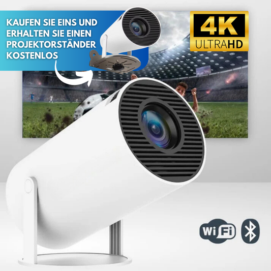 4K Mini Portable Projektor | Kaufen Sie 1, erhalten Sie 1 kostenloses Geschenk